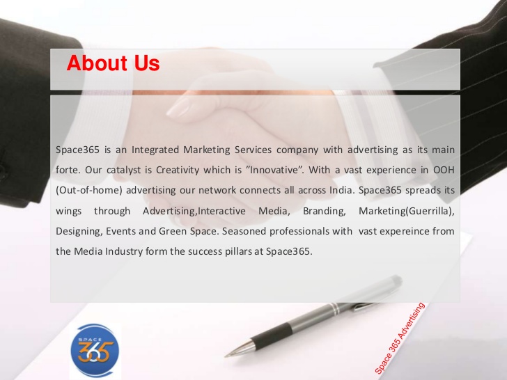 company profile advertising